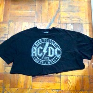 AC/DC Cropped T-shirt